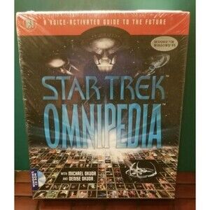 1995 Star Trek Omnipedia Computer Software CD-Rom Windows 95 Sealed NOS